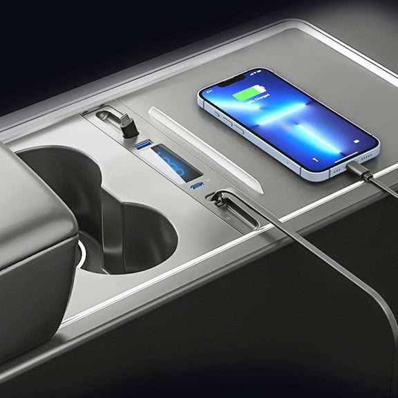 For Tesla Model 3 / Y 27W Quick Interior Charger Intelligent 8 Pin Docking Station HUB