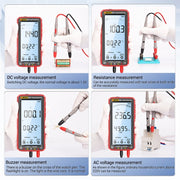 ANENG 681 LCD Digital Display Screen Smart Automatic Range Rechargeable Multimeter(Red)