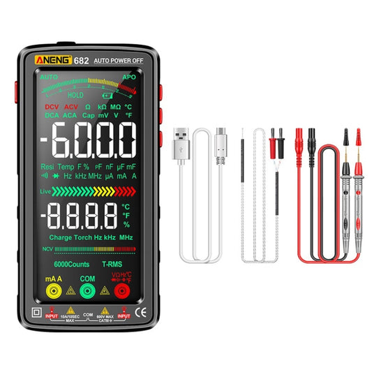 ANENG 682 Smart VA Reverse Display Automatic Range Rechargeable Multimeter(Black) - free shipping - PMC Jewellery - Order now!