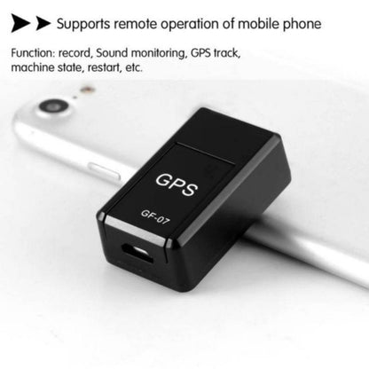 GF07 Locator Mini GPS Tracking Strong Magnetic Positioning Adsorption Anti Lost Device Voice Control Recordable(Black) - Personal Tracker by PMC Jewellery | Online Shopping South Africa | PMC Jewellery | Buy Now Pay Later Mobicred