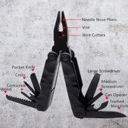 11 in 1 Outdoor Camping Survival Tool Foldable Multifunctional Pocket Plier(Standard Version)