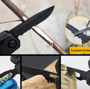 11 in 1 Outdoor Camping Survival Tool Foldable Multifunctional Pocket Plier(Standard Version)