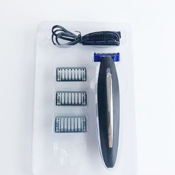 Electric Men Shaver Rechargeable Shaver Trimmer(Black + Blue)