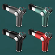 K515 Mini Fascia Gun Fitness Relax Muscle Massage Gun(LCD Version 32 Gears (Red))