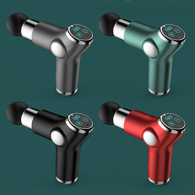 K515 Mini Fascia Gun Fitness Relax Muscle Massage Gun(LCD Version 32 Gears (Red))
