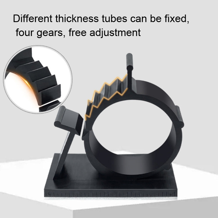 100 PCS Y-1720 Adjustable Self-Adhesive Wire Fixing Cable Organizer (Black) - Cable Organizer by null | Online Shopping South Africa | PMC Jewellery | Buy Now Pay Later Mobicred