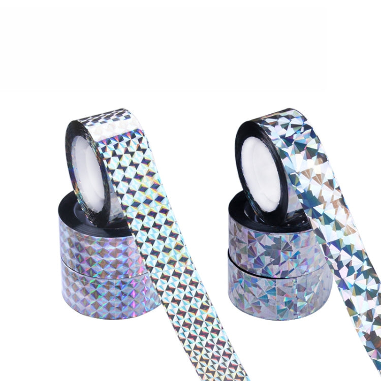 2rolls  4.8 x 50m Double-sided Bird Repeller Ribbon Anti Bird Tape Flashing Reflective Bird Repellent(Laser Frid)