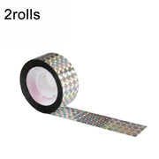 2rolls  4.8 x 50m Double-sided Bird Repeller Ribbon Anti Bird Tape Flashing Reflective Bird Repellent(Laser Frid)