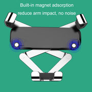 650 Vehicle-mounted Mobile Phone Gravity Bracket Air Outlet Navigation Holder, Color:Black