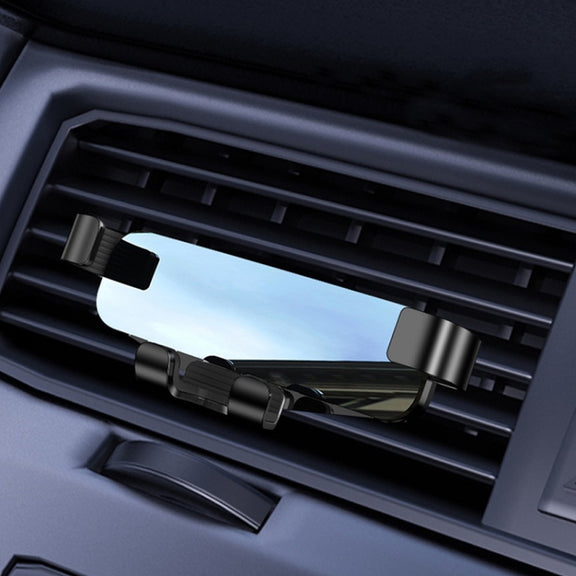 650 Vehicle-mounted Mobile Phone Gravity Bracket Air Outlet Navigation Holder, Color:Black