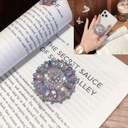 2 PCS Lazy Man Live Shooting Mobile Phone Rotating Ring Buckle Holder, Style:Colorful Full Diamond