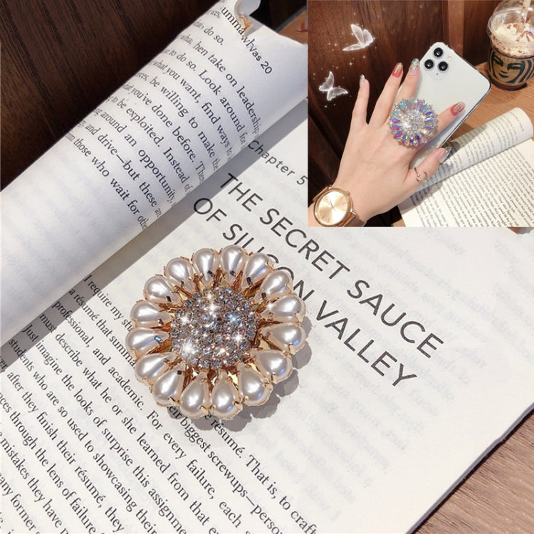 2 PCS Lazy Man Live Shooting Mobile Phone Rotating Ring Buckle Holder, Style:Full of Pearls - Ring Holder by PMC TechLife | Online Shopping South Africa | PMC TechLife