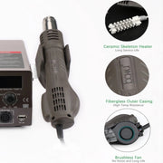 BAKU BA-602D+ Welding Station Set Dual Digital Display Mobile Phone Repair Tin Welding Tool, Specification:US Plug