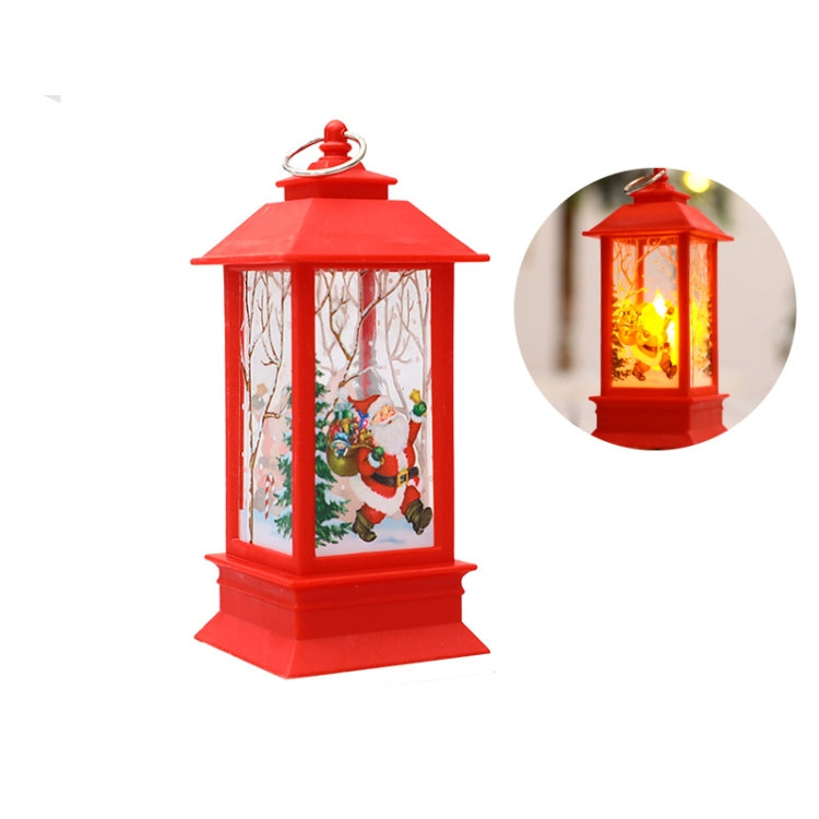 Christmas Flame Lantern Christmas Decoration LED Luminous Ornament Candlestick Lamp, Size: Large 77 x 77 x 195mm(Red Santa) - Christmas Decoration Lamps by PMC TechLife | Online Shopping South Africa | PMC TechLife | Buy Now Pay Later Mobicred