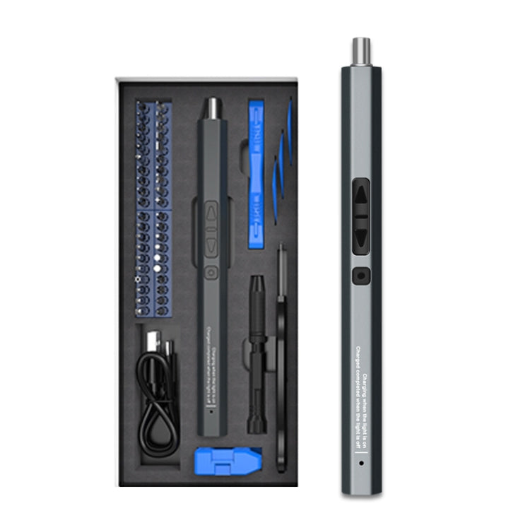 51 In 1 Rechargeable Mini Electric Screwdriver Set With 3LED Lighting(Blue) - Screwdriver Set by PMC TechLife | Online Shopping South Africa | PMC TechLife | Buy Now Pay Later Mobicred