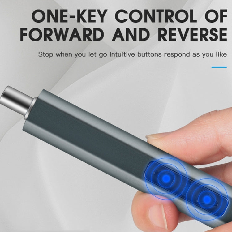 51 In 1 Rechargeable Mini Electric Screwdriver Set With 3LED Lighting(Gray) - Screwdriver Set by PMC TechLife | Online Shopping South Africa | PMC TechLife