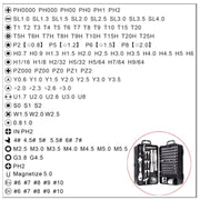 135 in 1 DIY Mobile Phone Disassembly Tool Clock Repair Multi-function Tool Screwdriver Set(Black Gray)