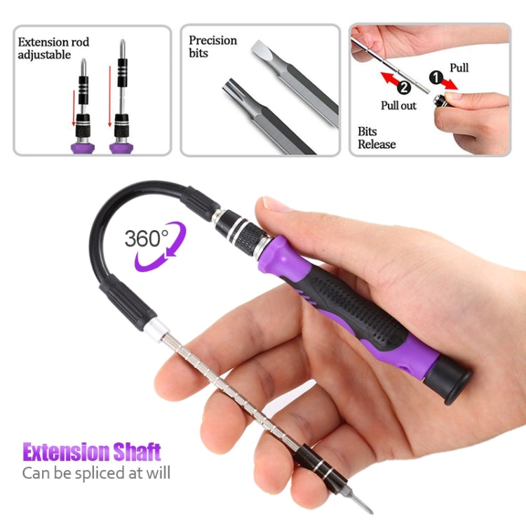 135 in 1 DIY Mobile Phone Disassembly Tool Clock Repair Multi-function Tool Screwdriver Set(Black Gray) - Screwdriver Set by PMC TechLife | Online Shopping South Africa | PMC TechLife