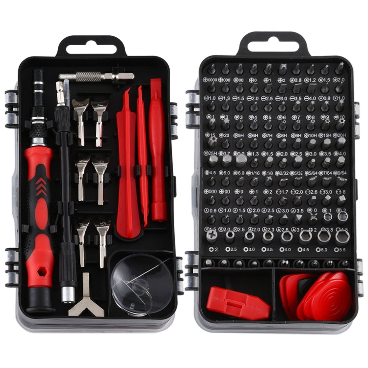 135 in 1 DIY Mobile Phone Disassembly Tool Clock Repair Multi-function Tool Screwdriver Set(Black Red) - Screwdriver Set by PMC TechLife | Online Shopping South Africa | PMC TechLife