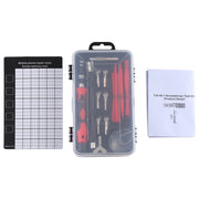 135 in 1 DIY Mobile Phone Disassembly Tool Clock Repair Multi-function Tool Screwdriver Set(Black Red)