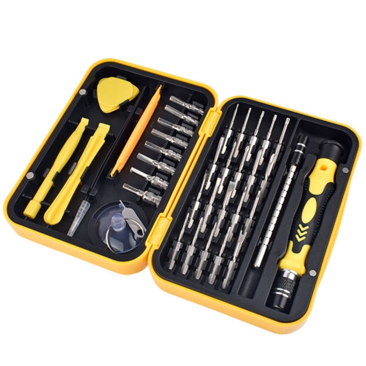 Watch Mobile Phone Disassembly Repair Tool Multi-function Deep Hole 38 in 1 Combination Screwdriver Set(Yellow) - Screwdriver Set by PMC TechLife | Online Shopping South Africa | PMC TechLife