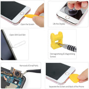 110 in 1 Watch Mobile Phone Disassembly Maintenance Tool Multi-function Chrome Vanadium Steel Screwdriver Set(Yellow)