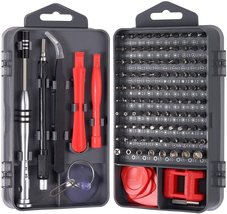 110 in 1 Watch Mobile Phone Disassembly Maintenance Tool Multi-function Chrome Vanadium Steel Screwdriver Set(Black Red) - Screwdriver Set by PMC TechLife | Online Shopping South Africa | PMC TechLife | Buy Now Pay Later Mobicred