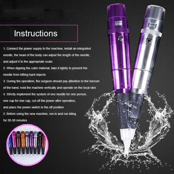 Semi-Permanent Tattoo Pen Apprentice Bleaching Lip Tattoo Eyebrow Instrument(Brown)