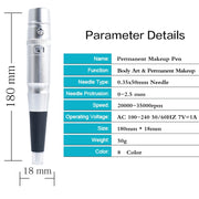 Semi-Permanent Tattoo Pen Apprentice Bleaching Lip Tattoo Eyebrow Instrument(Purple)