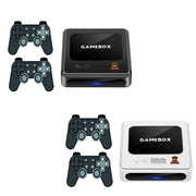 GD10 64G Built-In 30000+ Games Dual System Set-Top Box 3D Home 4K HD  TV Game Console Box EU Plug(Black)