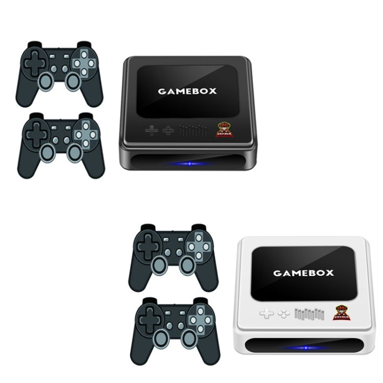 GD10 256G Built-In 60000+ Games Dual System Set-Top Box 3D Home 4K HD  TV Game Console Box AU Plug(Black)
