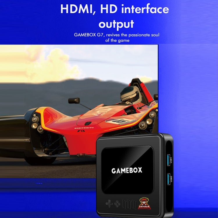 GD10 256G Built-In 60000+ Games Dual System Set-Top Box 3D Home 4K HD  TV Game Console Box AU Plug(Black)