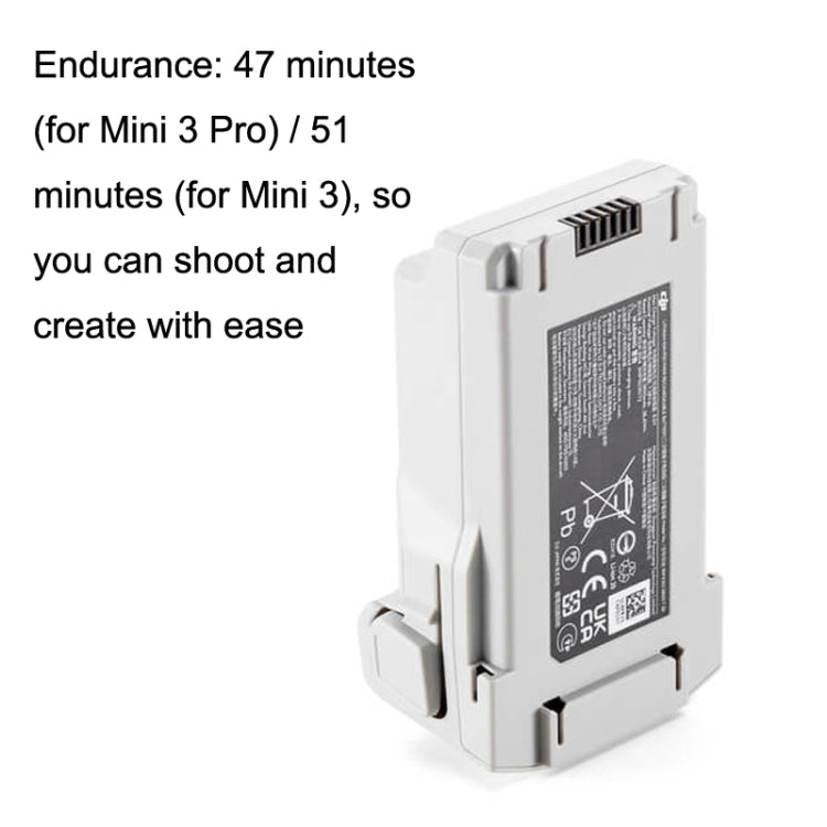 Original DJI Mini 3 Pro / Mini 3 Long Life Smart Flight Battery(White)