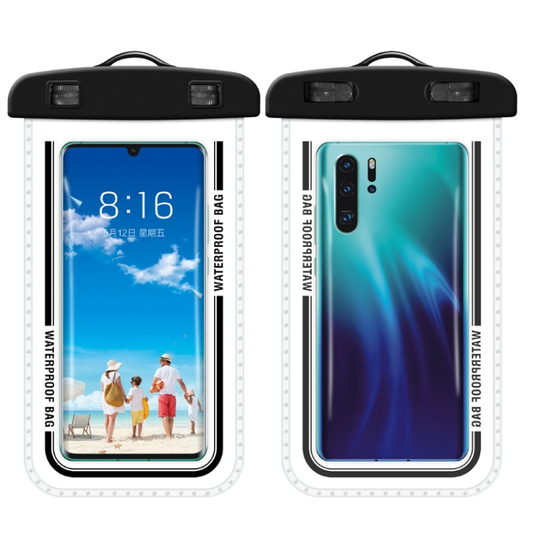 2 PCS Transparent Water-resistant Cell Phone Case Swimming Cell Phone Bag Macaron Blue