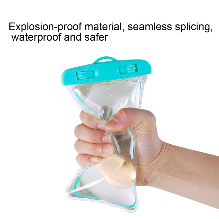 2 PCS Transparent Water-resistant Cell Phone Case Swimming Cell Phone Bag Macaron Red