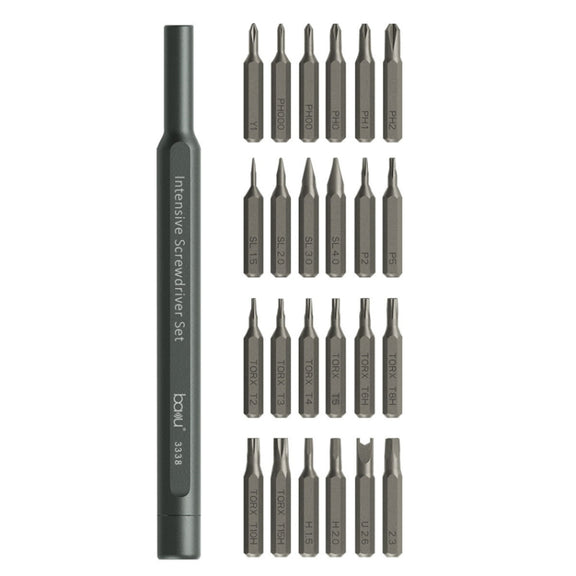 Baku BA-3338 24 In 1 Multifunctional Screwdriver Set Mobile Computer Repair Tool