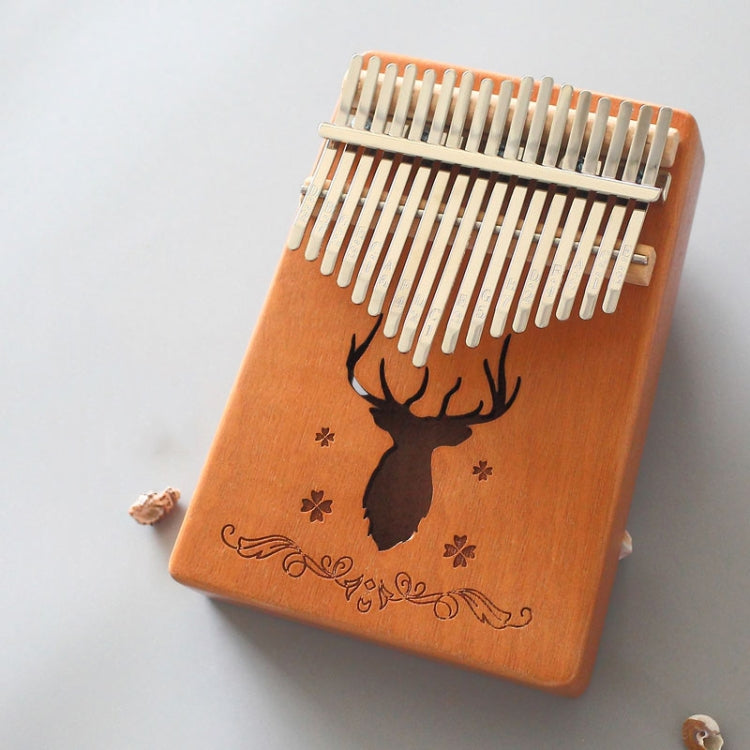 17-tone Kalimba Portable Thumb Piano, Style:Mahogany-Classic Deer - Keyboard Accessories by PMC Jewellery | Online Shopping South Africa | PMC Jewellery | Buy Now Pay Later Mobicred