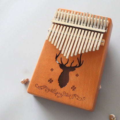17-tone Kalimba Portable Thumb Piano, Style:Mahogany-Classic Deer - Keyboard Accessories by PMC Jewellery | Online Shopping South Africa | PMC Jewellery | Buy Now Pay Later Mobicred