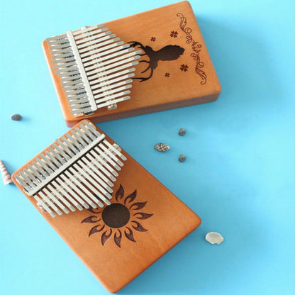 17-tone Kalimba Portable Thumb Piano, Style:Mahogany-Classic Deer - Keyboard Accessories by PMC Jewellery | Online Shopping South Africa | PMC Jewellery | Buy Now Pay Later Mobicred