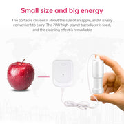 JeKen CE-9600 Household Ultrasonic Cleaner Vegetable Washing Glasses Watch Jewelry Cleaner(US Plug)