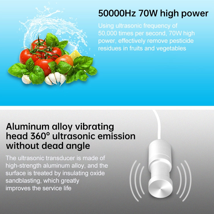 JeKen CE-9600 Household Ultrasonic Cleaner Vegetable Washing Glasses Watch Jewelry Cleaner(AU Plug) - free shipping - PMC TechLife - Order now!