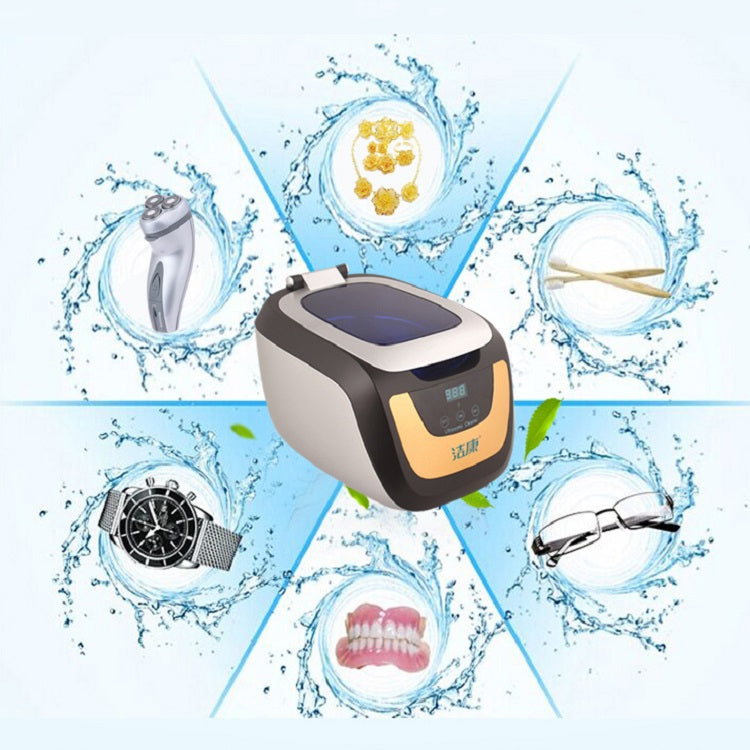 Jie Kang CE-5700A Ultrasonic Cleaner Household Jewelry Denture Glasses Cleaner(EU Plug)