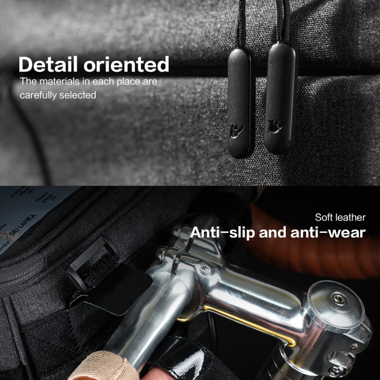 Rhinowalk Bicycle Front Handle Bag Camera Bag Waterproof 7.5 inch Large Touch Screen Navigation Mobile Phone Bag Bicycle Bag(Carbon Fiber Black Green) - free shipping - PMC Jewellery - Order now!