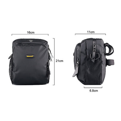 Rhinowalk Bicycle Front Bag Waterproof Handlebar Bag Folding Bike Front Bag Large Capacity Riding Bag(Matt Black) - Bicycle Bags by Rhinowalk | Online Shopping South Africa | PMC Jewellery | Buy Now Pay Later Mobicred