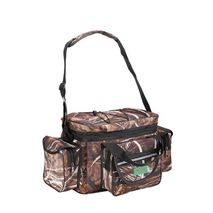 SeaKnight SK003 Multifunctional Lure Bag Shoulder Messenger Bag Fishing Gear Waist Bag(Straw) - Storage Boxes & Storage Bags by SeaKnight | Online Shopping South Africa | PMC Jewellery | Buy Now Pay Later Mobicred