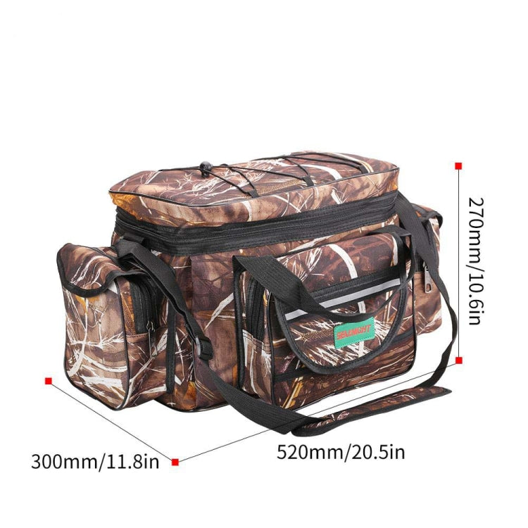 SeaKnight SK003 Multifunctional Lure Bag Shoulder Messenger Bag Fishing Gear Waist Bag(Straw) - Storage Boxes & Storage Bags by SeaKnight | Online Shopping South Africa | PMC Jewellery | Buy Now Pay Later Mobicred
