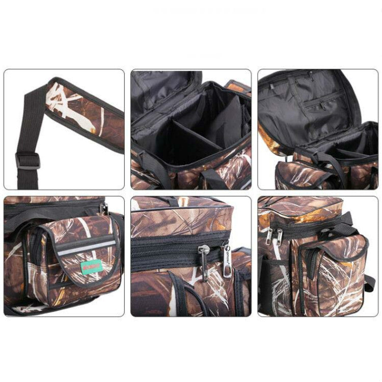 SeaKnight SK003 Multifunctional Lure Bag Shoulder Messenger Bag Fishing Gear Waist Bag(Straw) - Storage Boxes & Storage Bags by SeaKnight | Online Shopping South Africa | PMC Jewellery | Buy Now Pay Later Mobicred