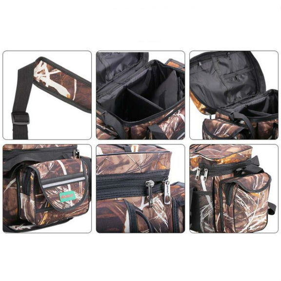 SeaKnight SK003 Multifunctional Lure Bag Shoulder Messenger Bag Fishing Gear Waist Bag(Straw)