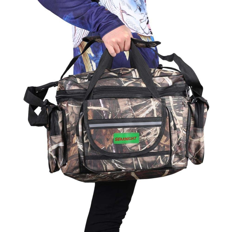 SeaKnight SK003 Multifunctional Lure Bag Shoulder Messenger Bag Fishing Gear Waist Bag(Straw) - Storage Boxes & Storage Bags by SeaKnight | Online Shopping South Africa | PMC Jewellery | Buy Now Pay Later Mobicred