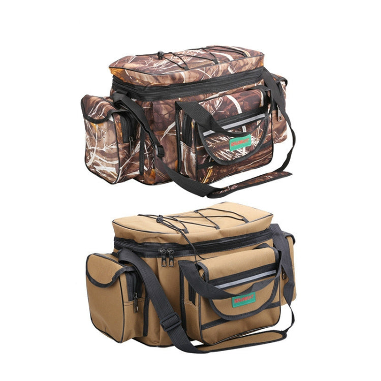 SeaKnight SK003 Multifunctional Lure Bag Shoulder Messenger Bag Fishing Gear Waist Bag(Straw) - Storage Boxes & Storage Bags by SeaKnight | Online Shopping South Africa | PMC Jewellery | Buy Now Pay Later Mobicred
